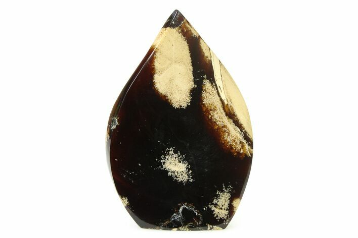 Tall Free-Standing Polished Indonesian Blue Amber #326968